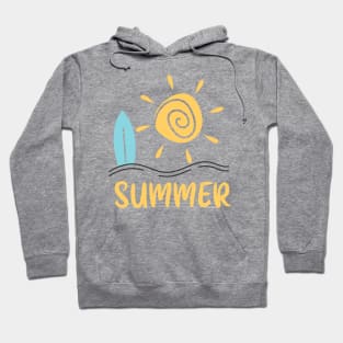 Summer Holidays tshirt and stickers Hoodie
